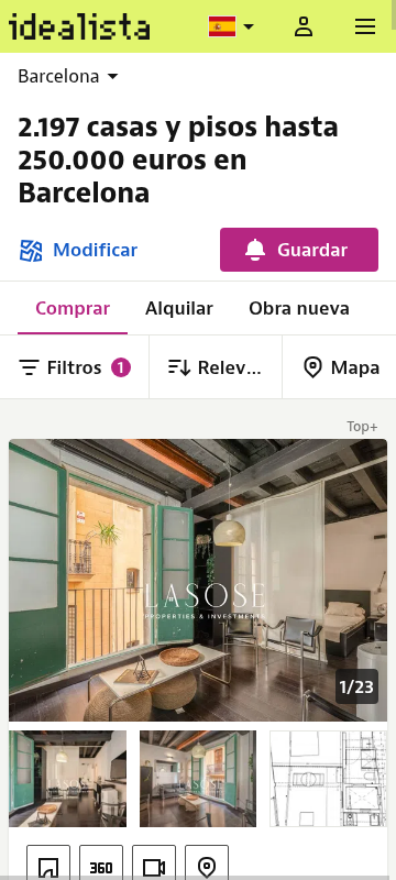 Real listings up to €150k in Barcelona